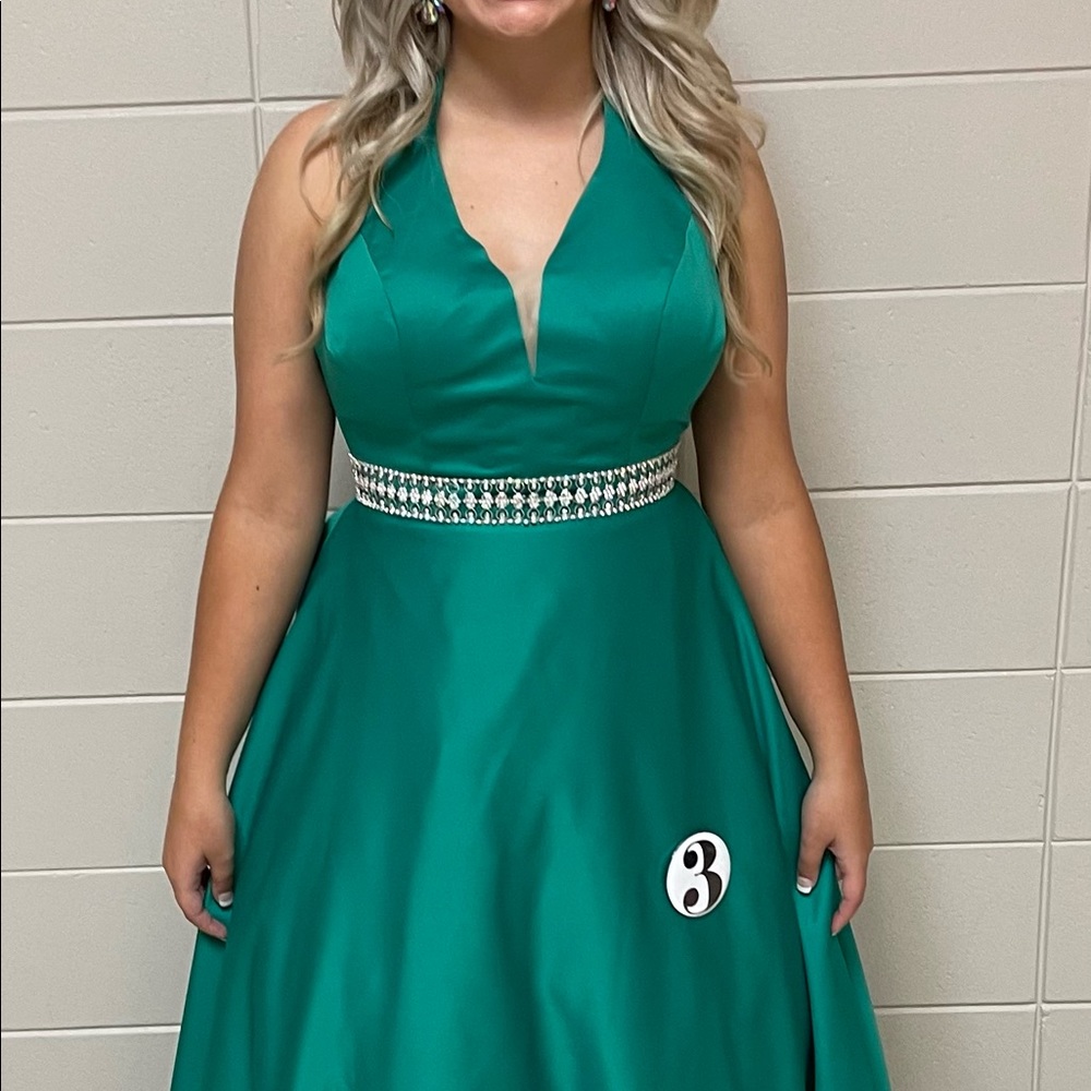 Emerald Green pageant dress